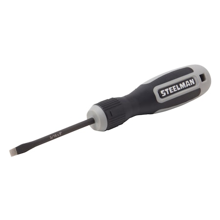 Steelman Slotted Diamond Tip Screwdriver, 3/16 x 3" 41862